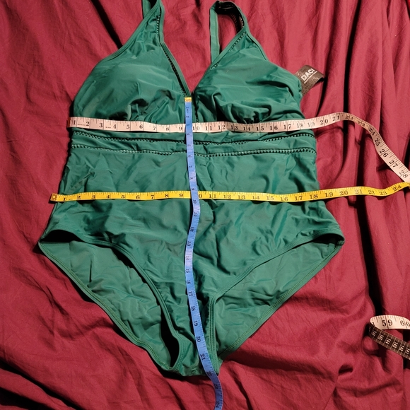 NWT Womens Plus Size V Neck Peek a Boo sexy bathing swim  suit 22w - Picture 7 of 11